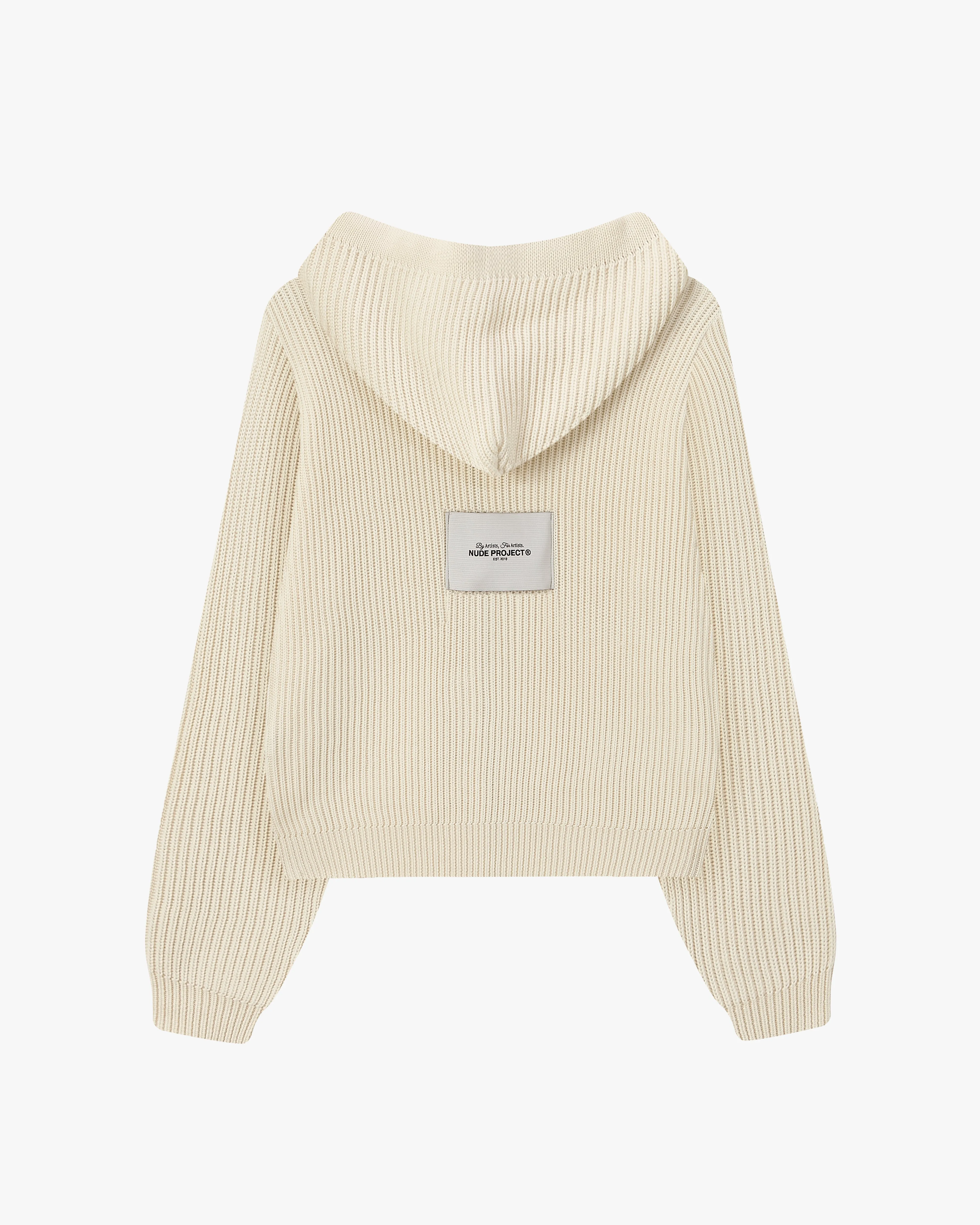 KNIT ZIP HOODIE MARSHMALLOW sold by Nude Project product image thumbnail 3