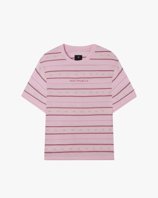 CLASSIC STRIPED TEE PINK sold by Nude Project