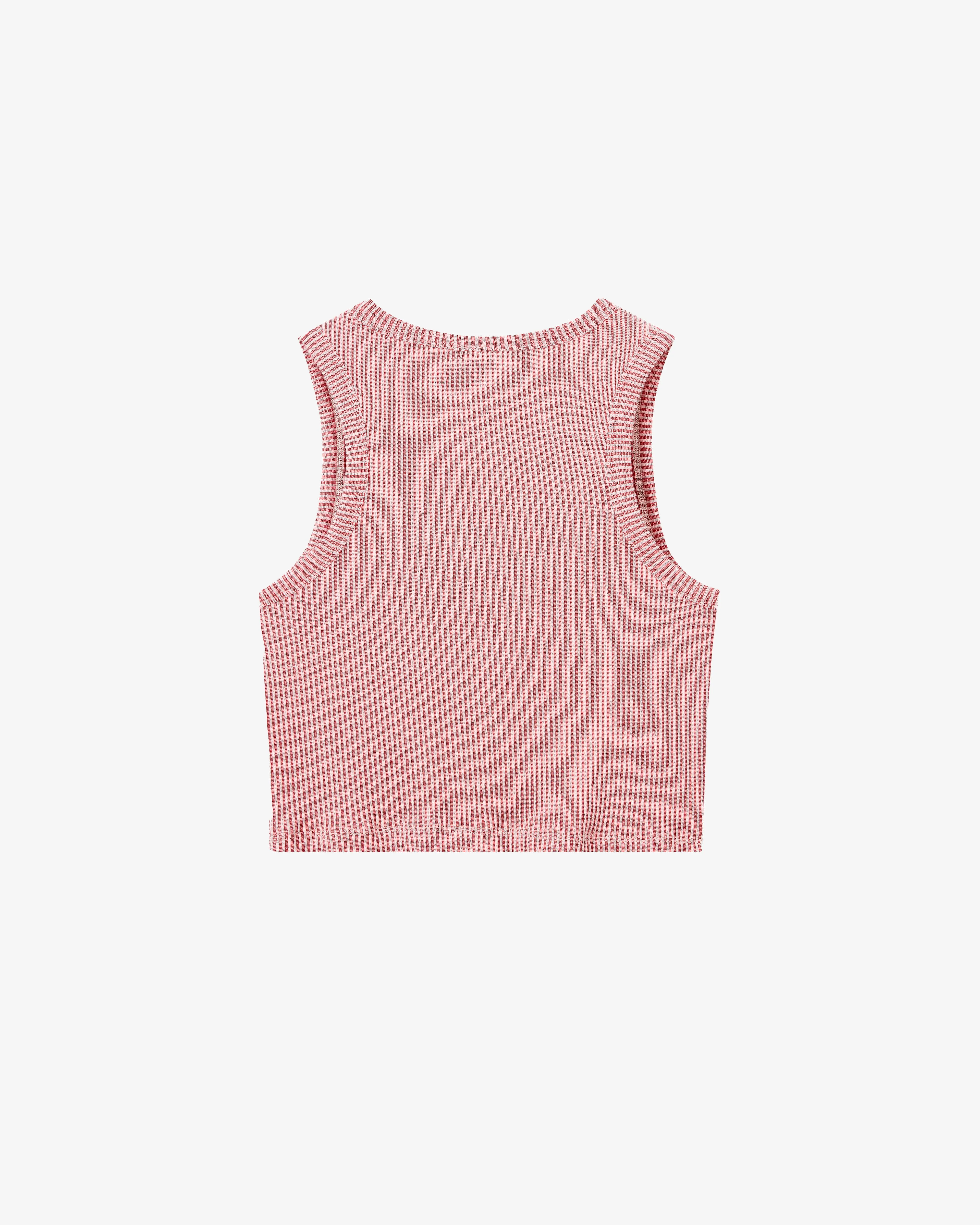 PLAYBOY CONTRAST RIBBED TANK TOP RED sold by Nude Project product image thumbnail 2