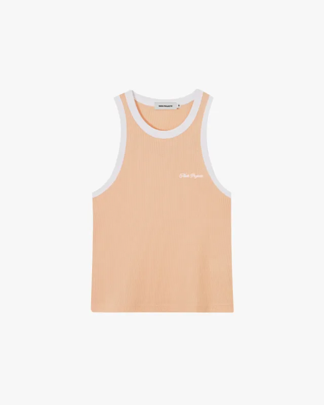 Waffle Tank Top Peach sold by Nude Project