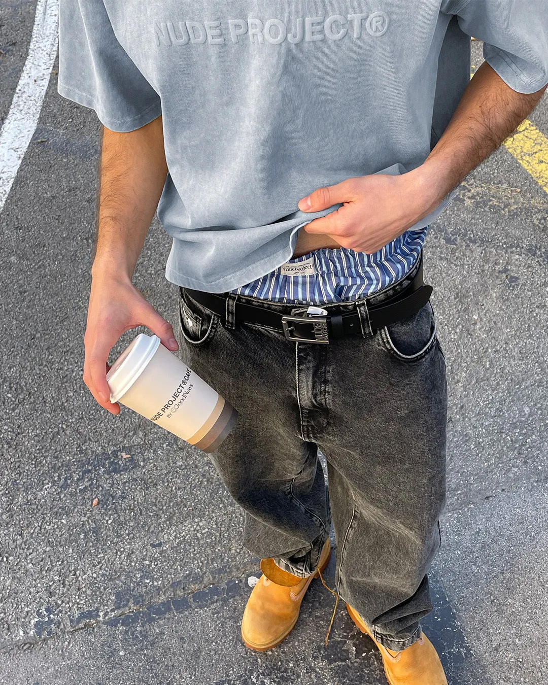 BOXY TEE ICE GREY sold by Nude Project product image thumbnail 4