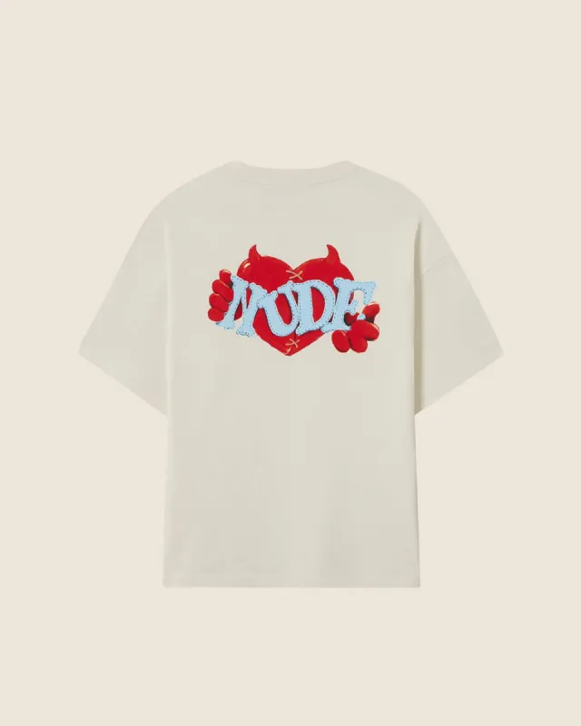 DEVIL TEE MARSHMALLOW sold by Nude Project
