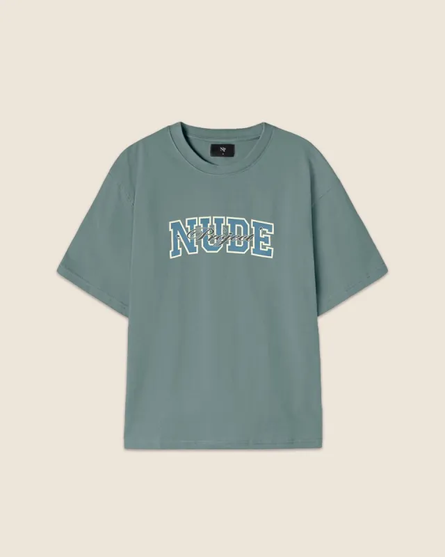 VARSITY TEE KHAKI sold by Nude Project