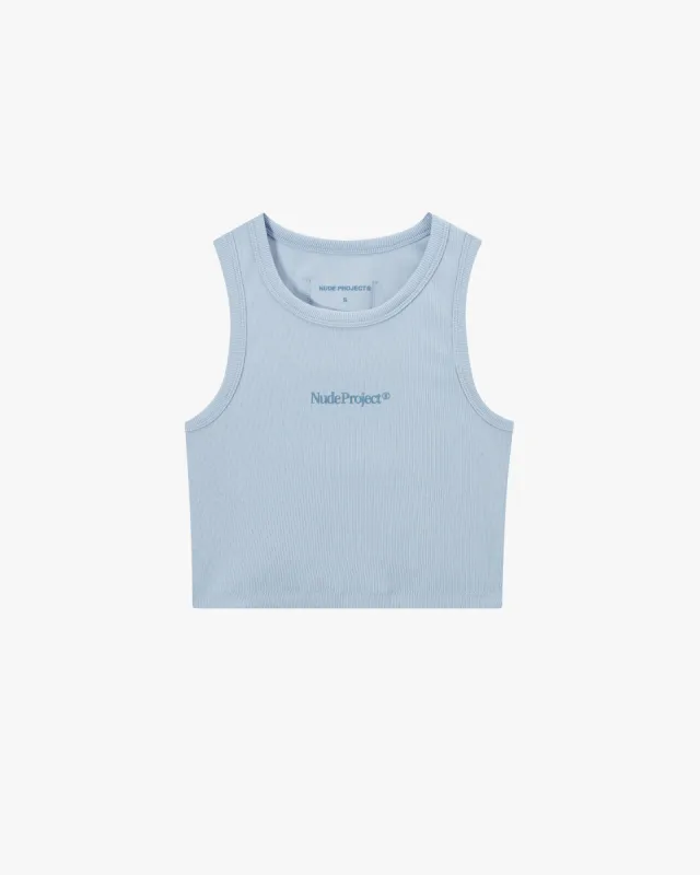 TONE2TONE TANK TOP BLUE sold by Nude Project