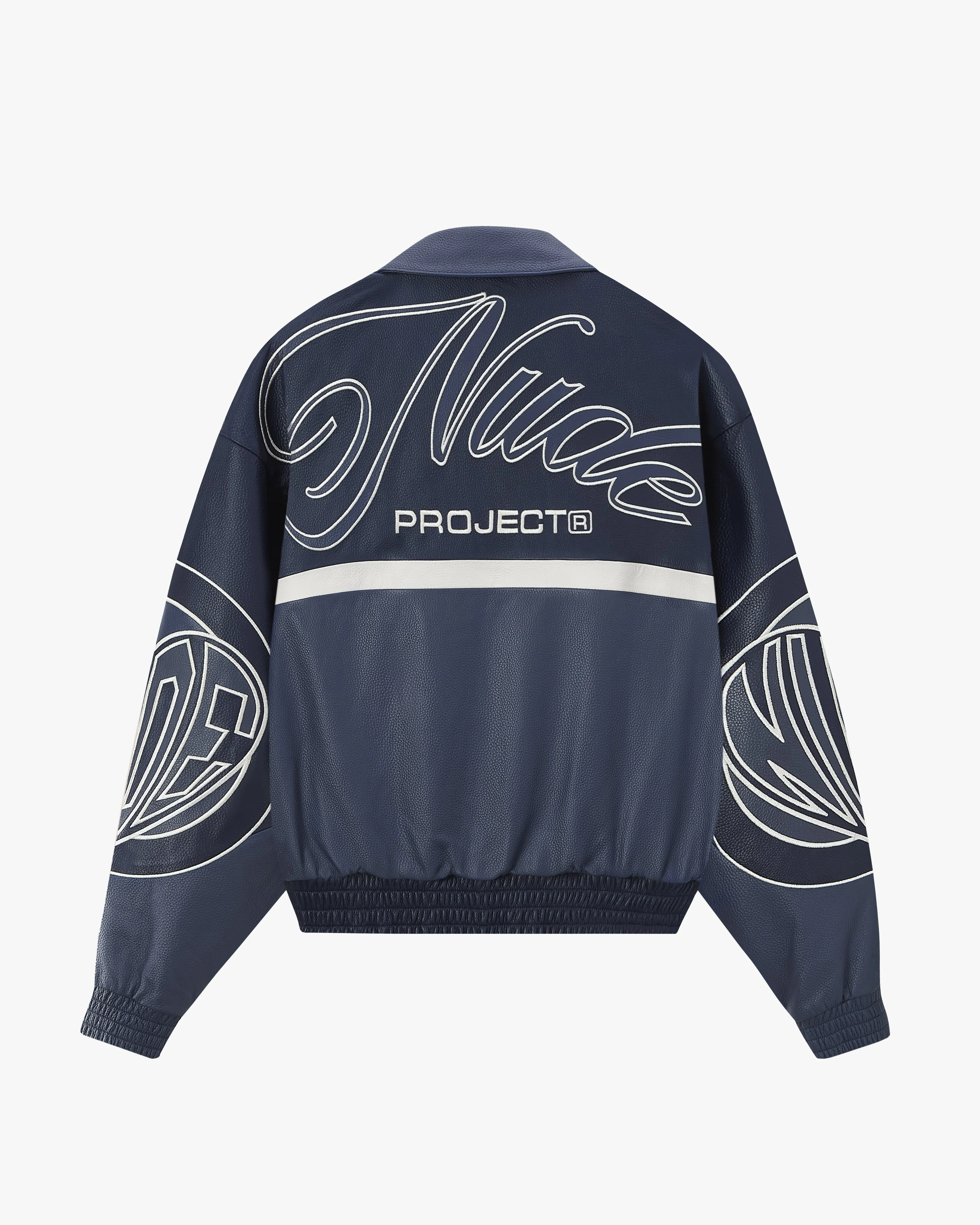 "THE" LEATHER JACKET NAVY sold by Nude Project product image thumbnail 3