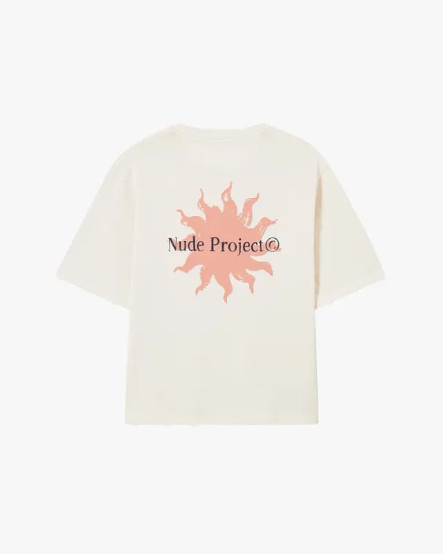 SOLET CROPPED TEE MARSHMALLOW sold by Nude Project