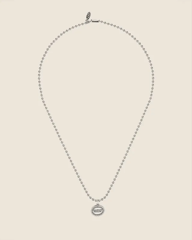 CHAMPAGNE PROBLEMS NECKLACE SILVER sold by Nude Project