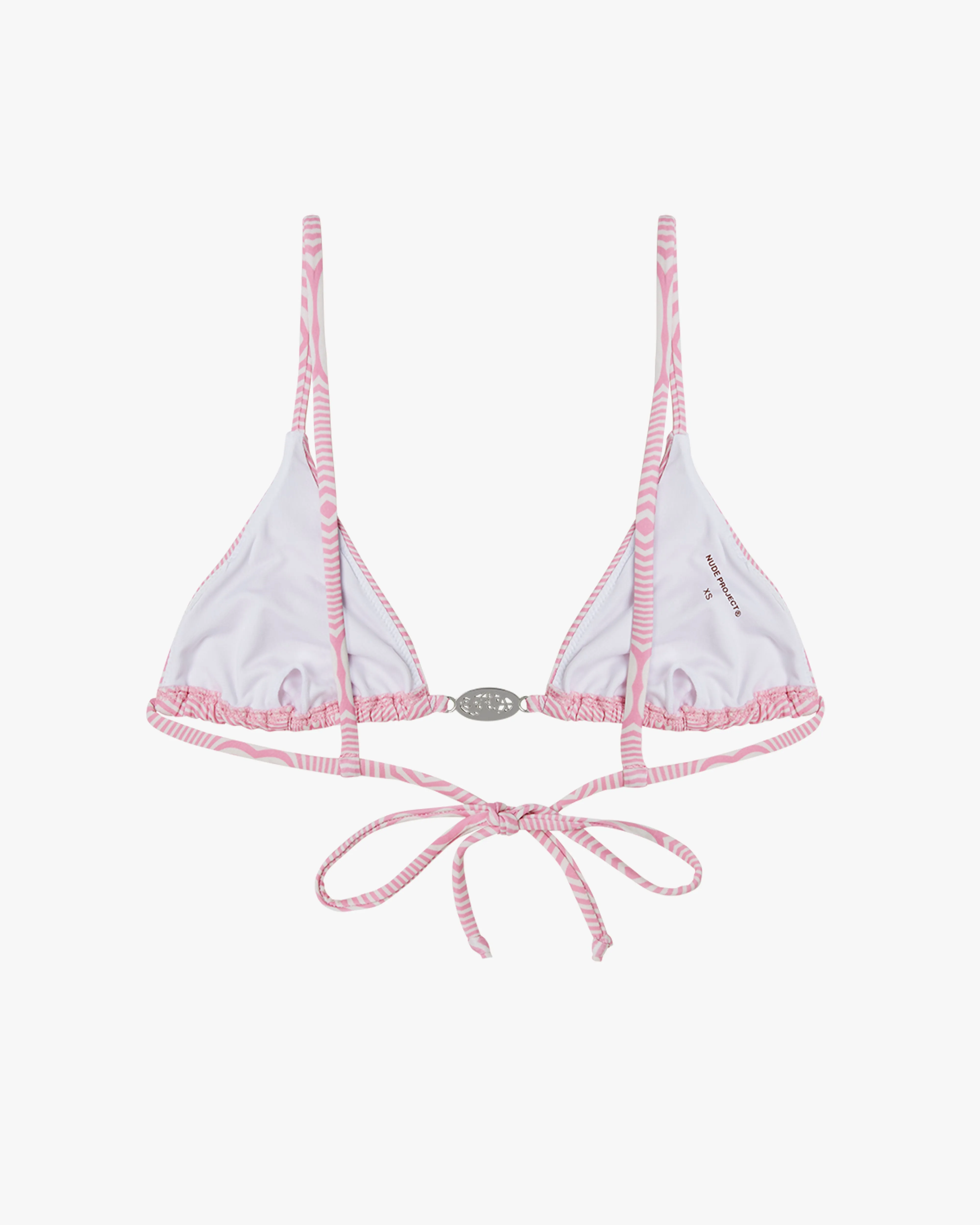 CLASSIC TRIANGLE BIKINI TOP PINK sold by Nude Project product image thumbnail 3