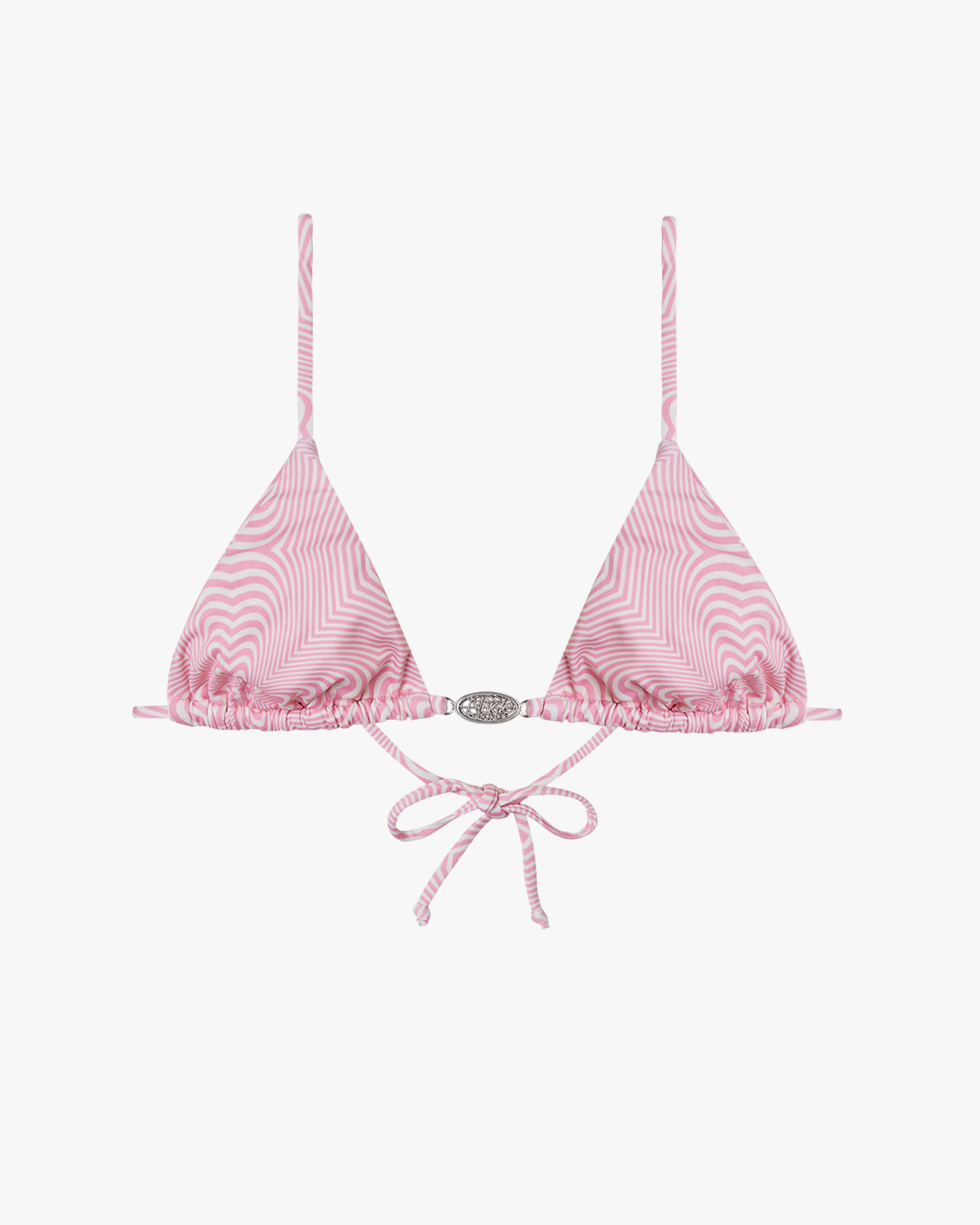 CLASSIC TRIANGLE BIKINI TOP PINK sold by Nude Project