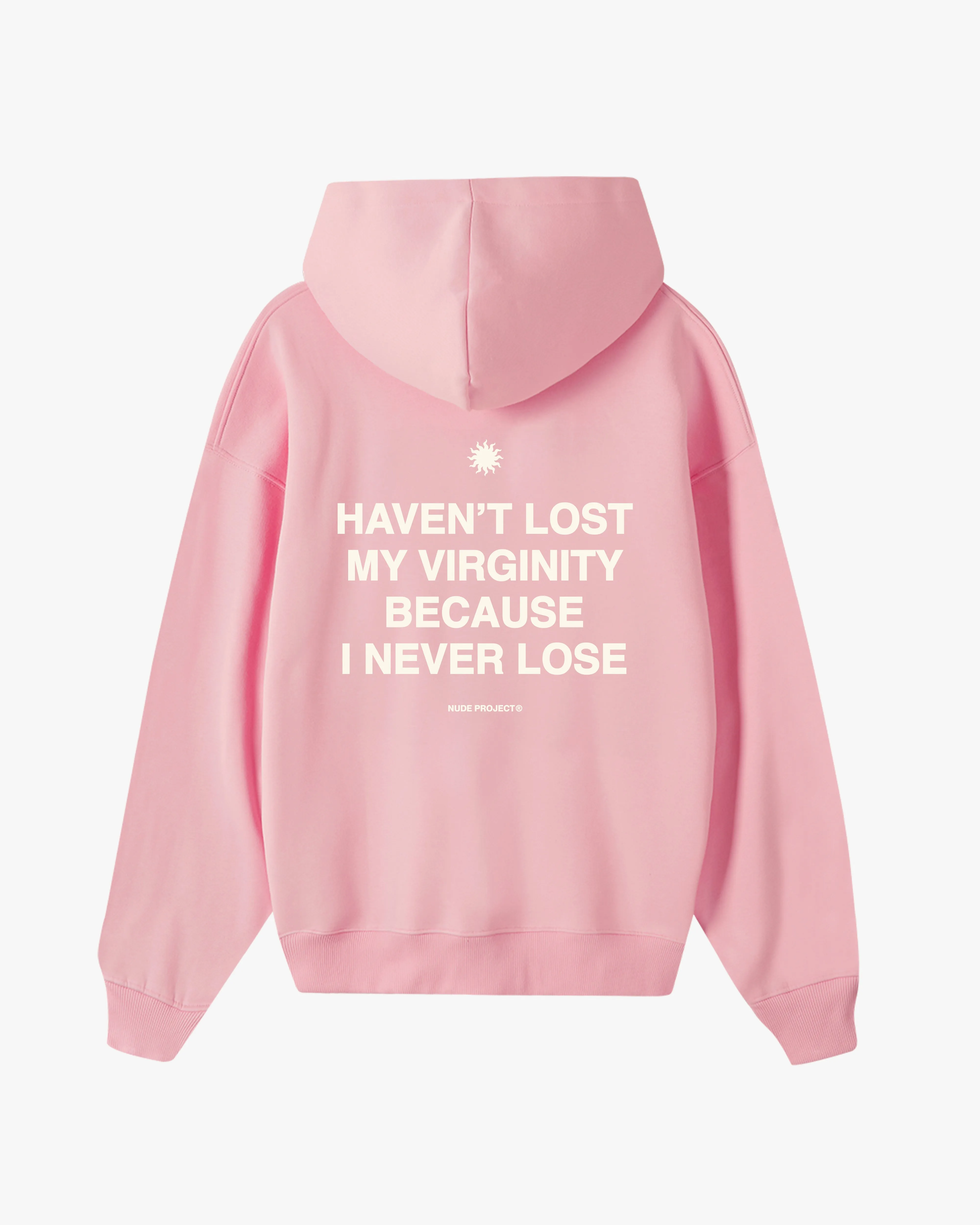 Virginity Hoodie Pink sold by Nude Project