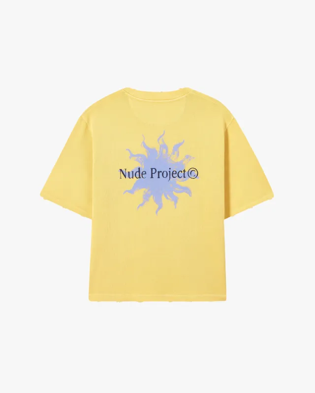 SOLET CROPPED TEE YELLOW sold by Nude Project