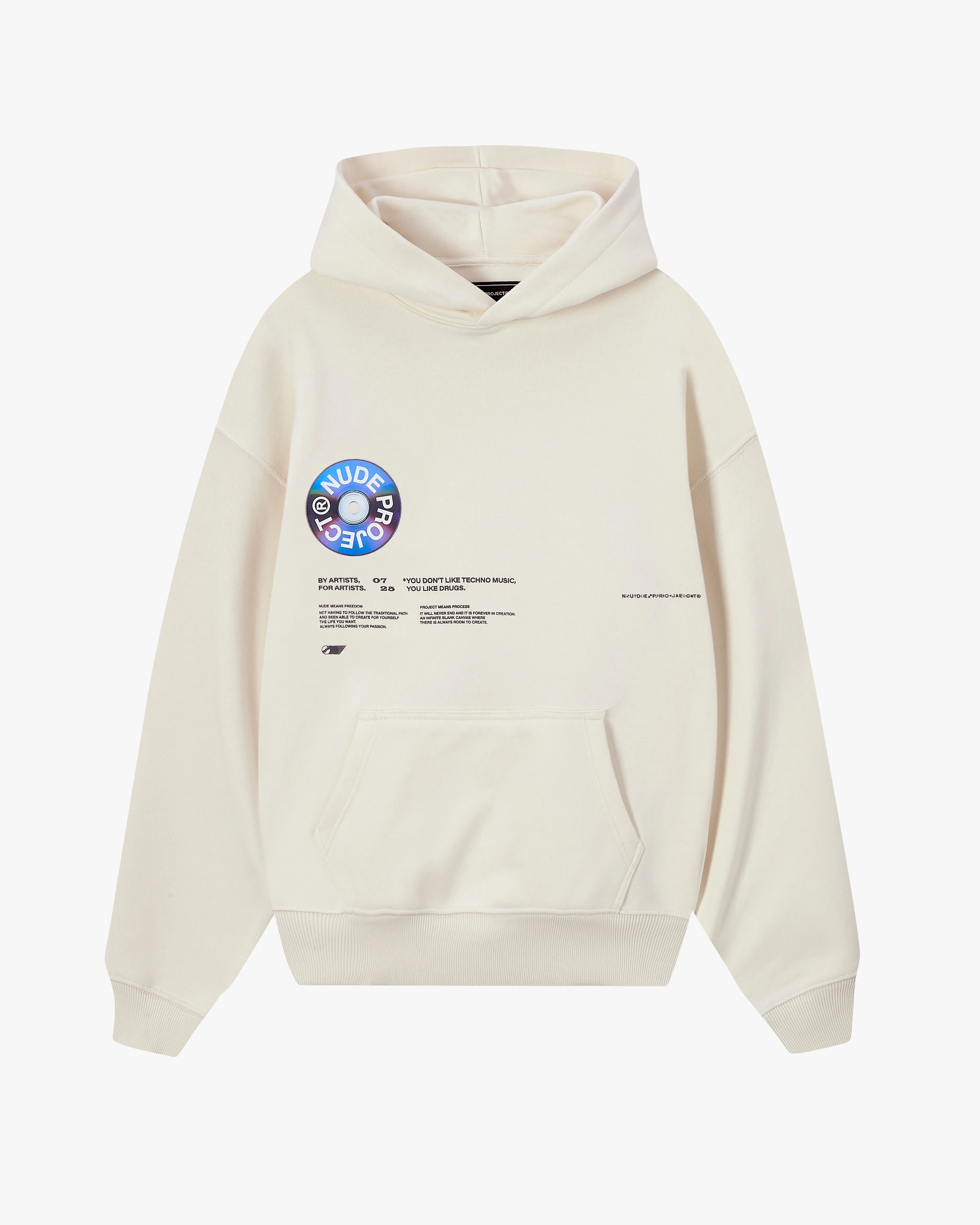 RECORD HOODIE MARSHMALLOW sold by Nude Project