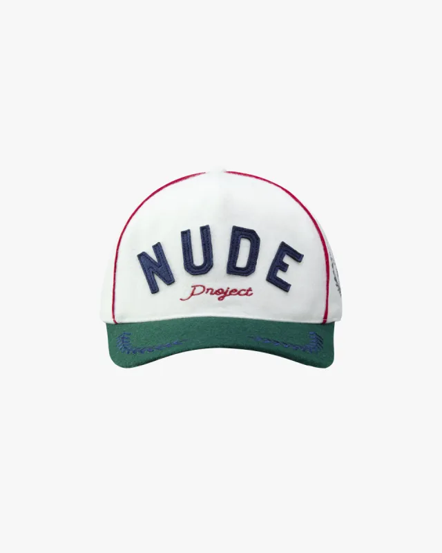 Classic Varsity Cap White sold by Nude Project