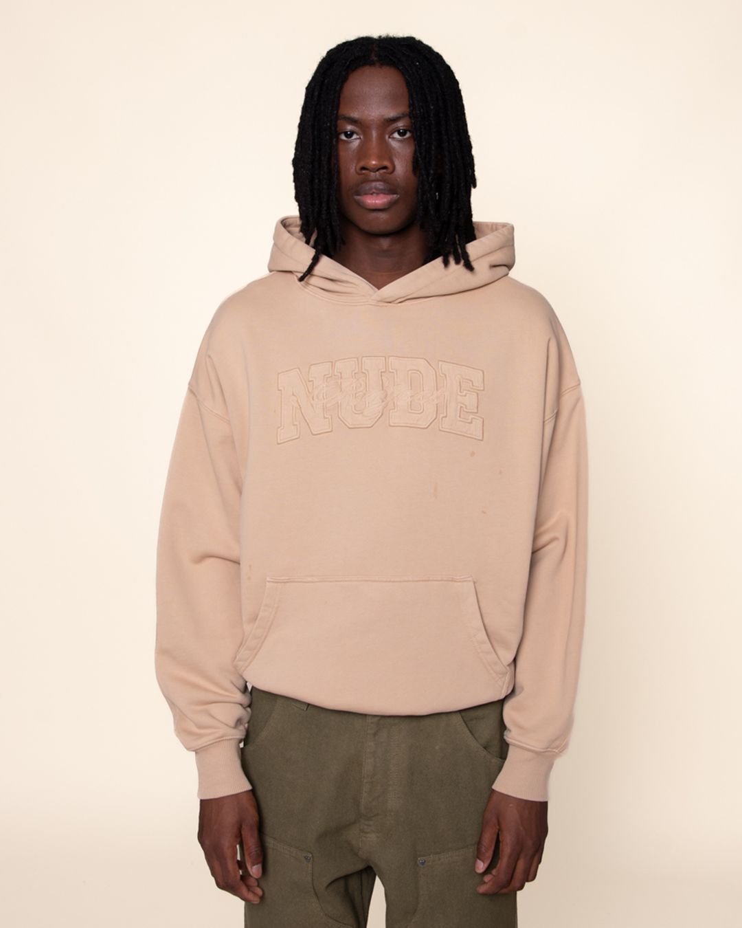 RAW VARSITY HOOD BONE sold by Nude Project product image thumbnail 4