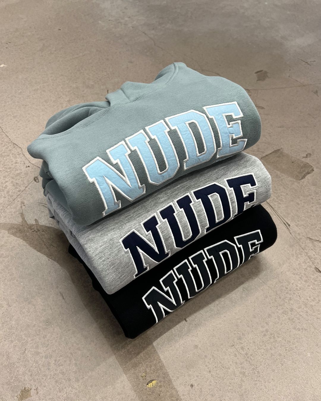 VARSITY HOOD GREY/NAVY sold by Nude Project product image thumbnail 4