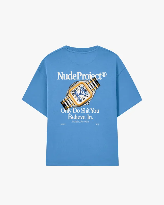 Time Tee Blue sold by Nude Project
