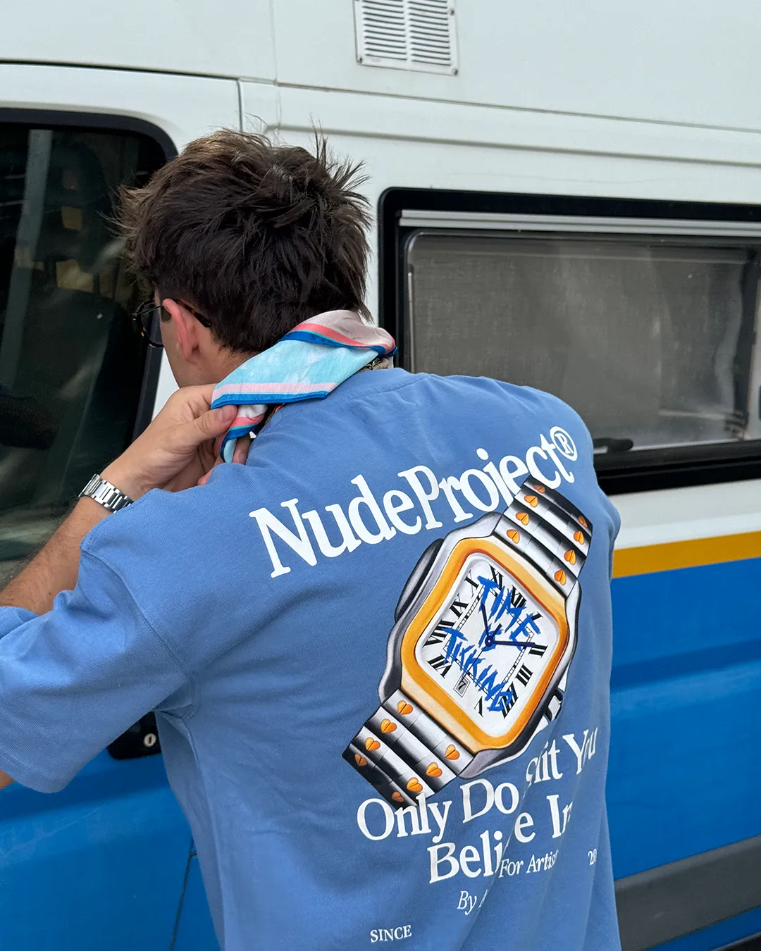 Time Tee Blue sold by Nude Project product image thumbnail 5