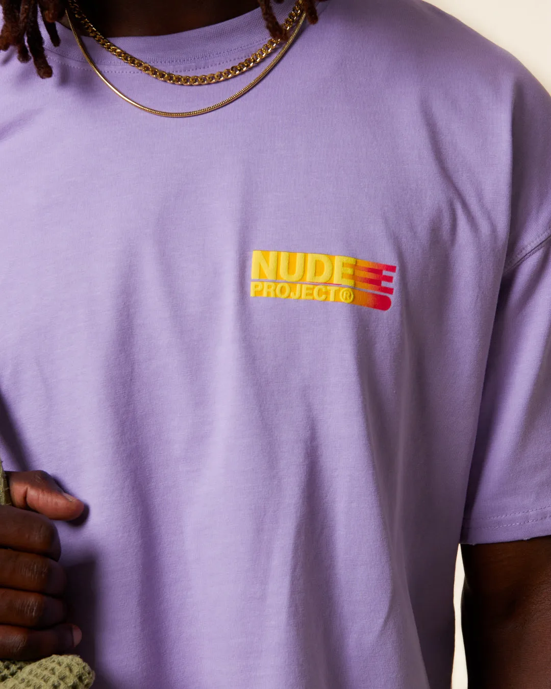 DISTRESSED TEE LAVANDER sold by Nude Project product image thumbnail 4