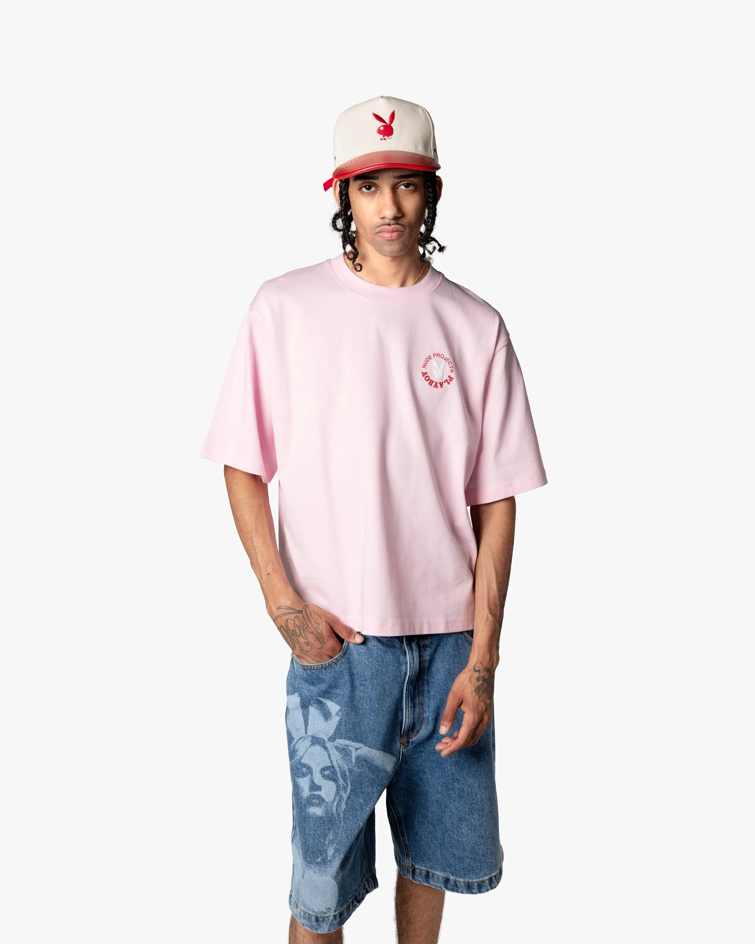PLAYFUL CROPPED TEE PINK sold by Nude Project product image thumbnail 3