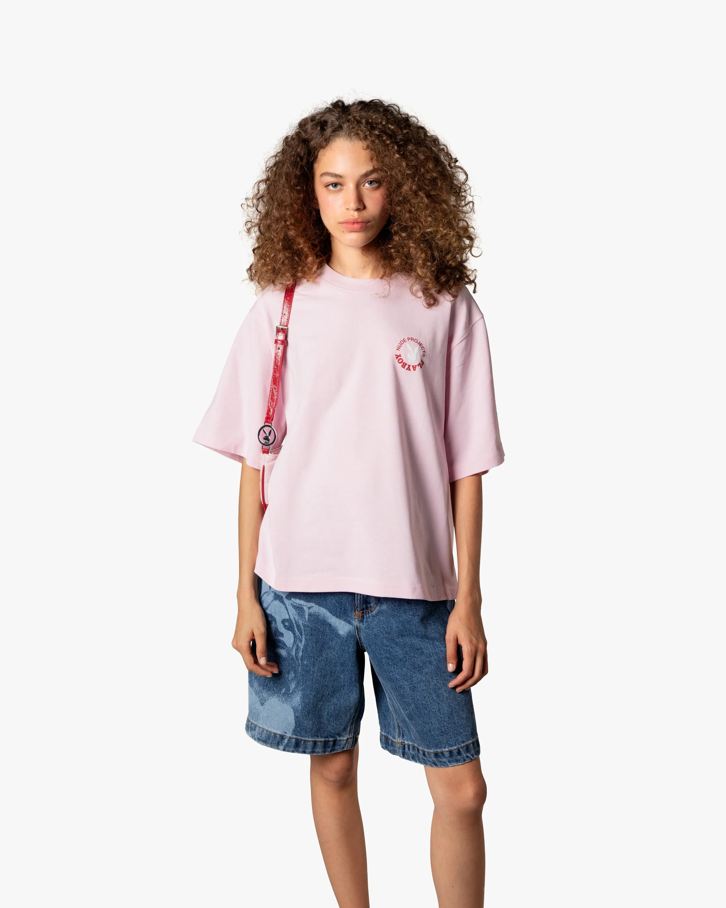 PLAYFUL CROPPED TEE PINK sold by Nude Project product image thumbnail 5