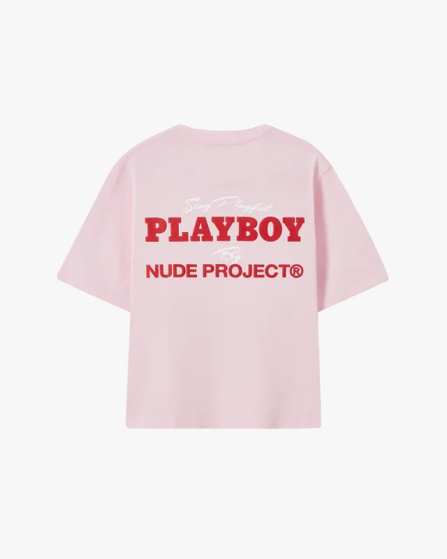 PLAYFUL CROPPED TEE PINK sold by Nude Project