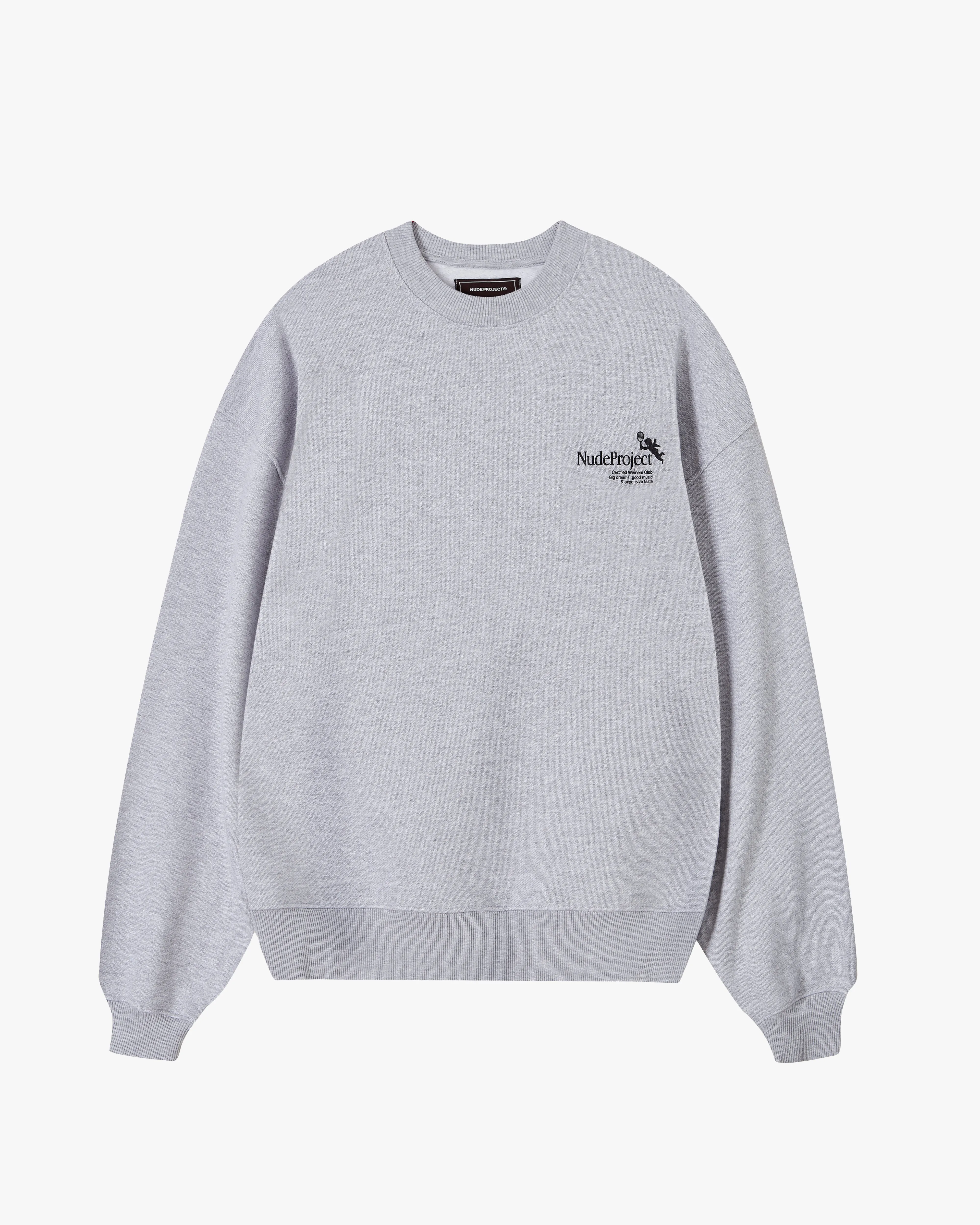 TENNIS CREWNECK GREY MELANGE sold by Nude Project product image thumbnail 2