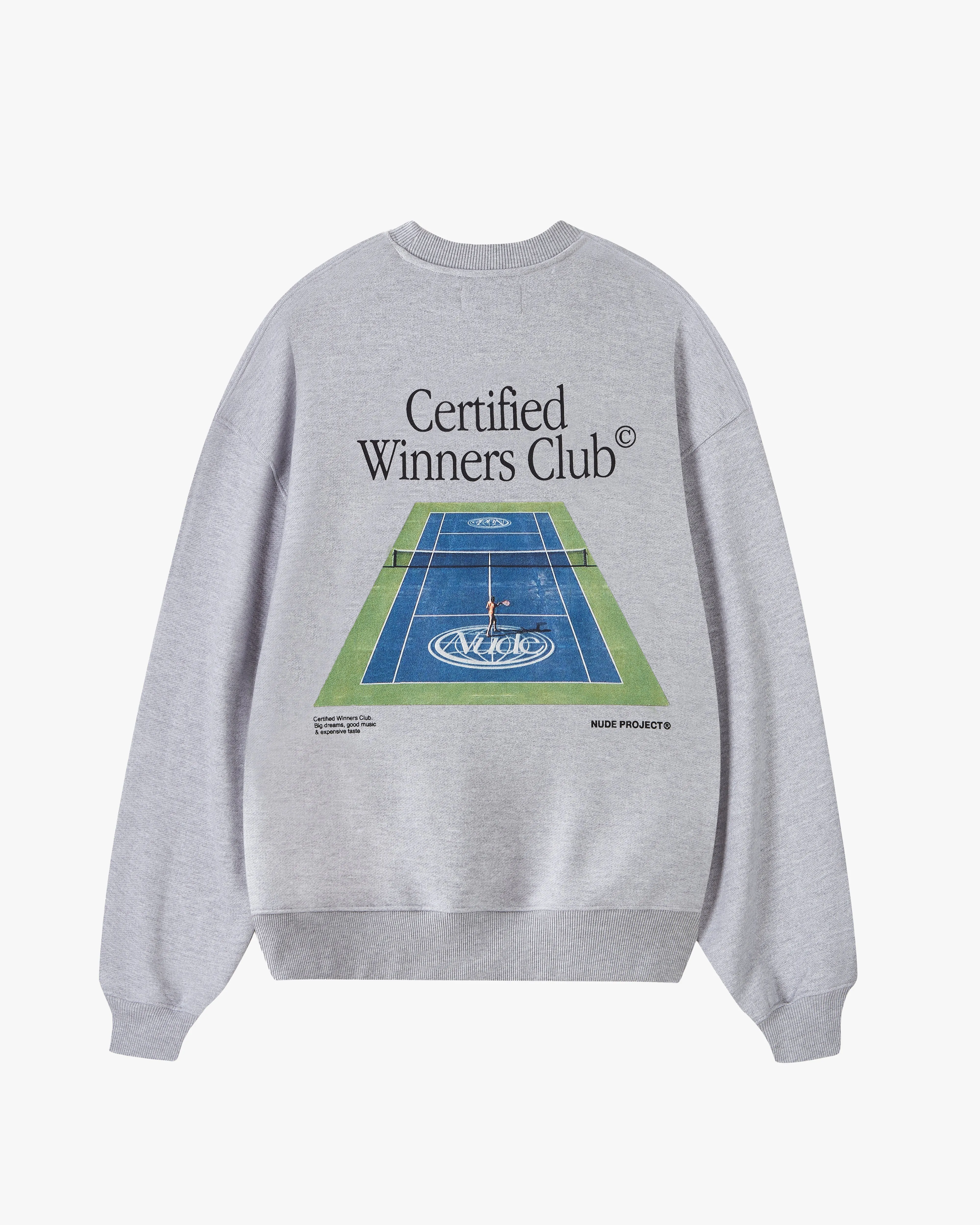 TENNIS CREWNECK GREY MELANGE sold by Nude Project