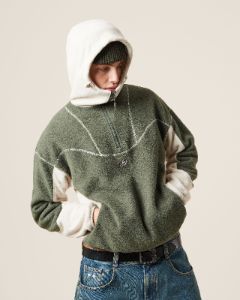 POLAR HOOD FOREST GREEN sold by Nude Project