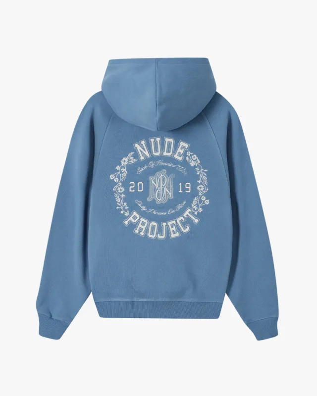 Raglan Classic Hoodie Blue sold by Nude Project