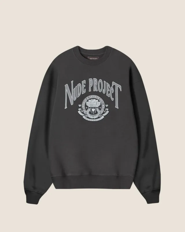 BACK 2 BACK CREWNECK ASH sold by Nude Project
