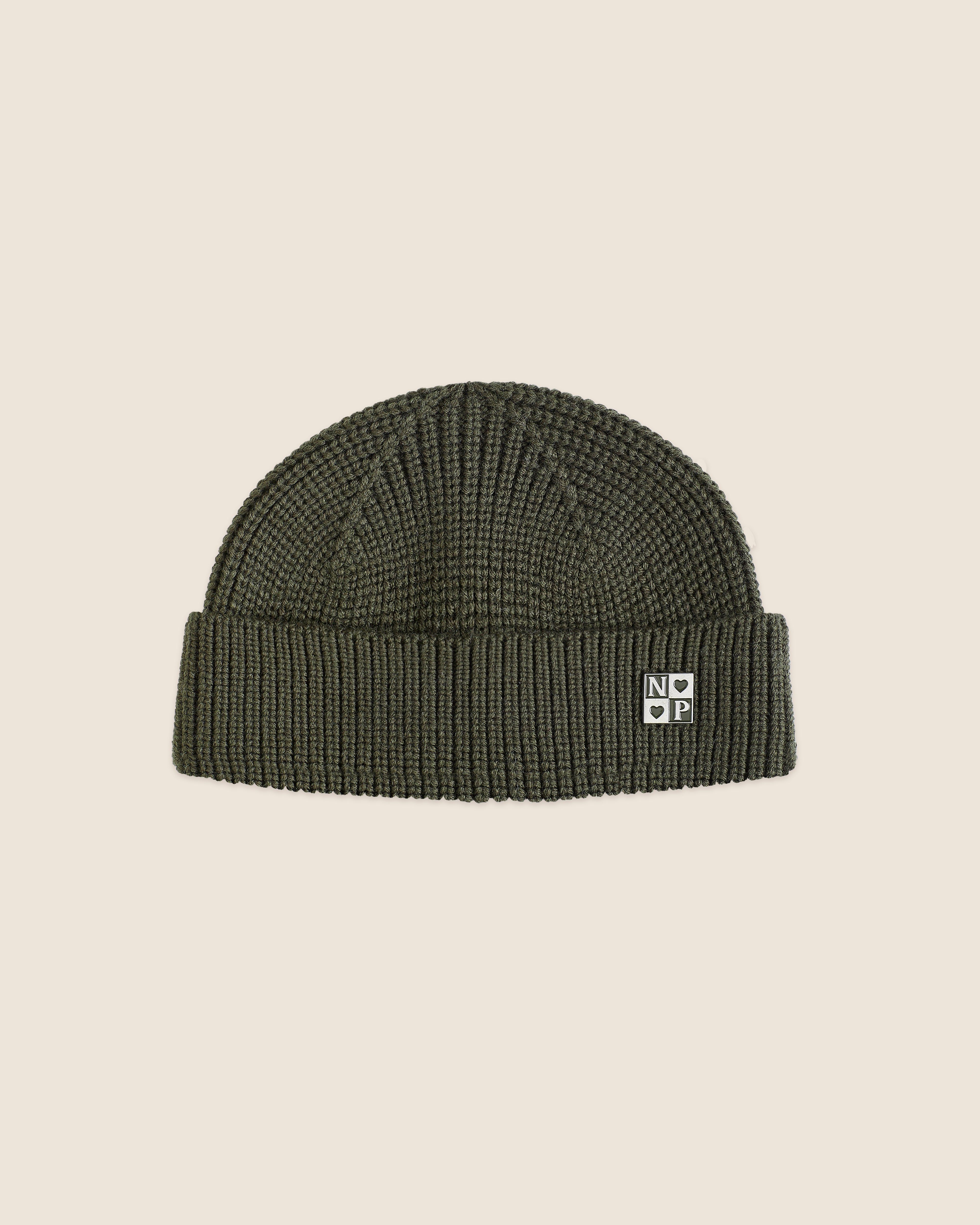 Fisherman Beanie With Pin Khaki | Parallel