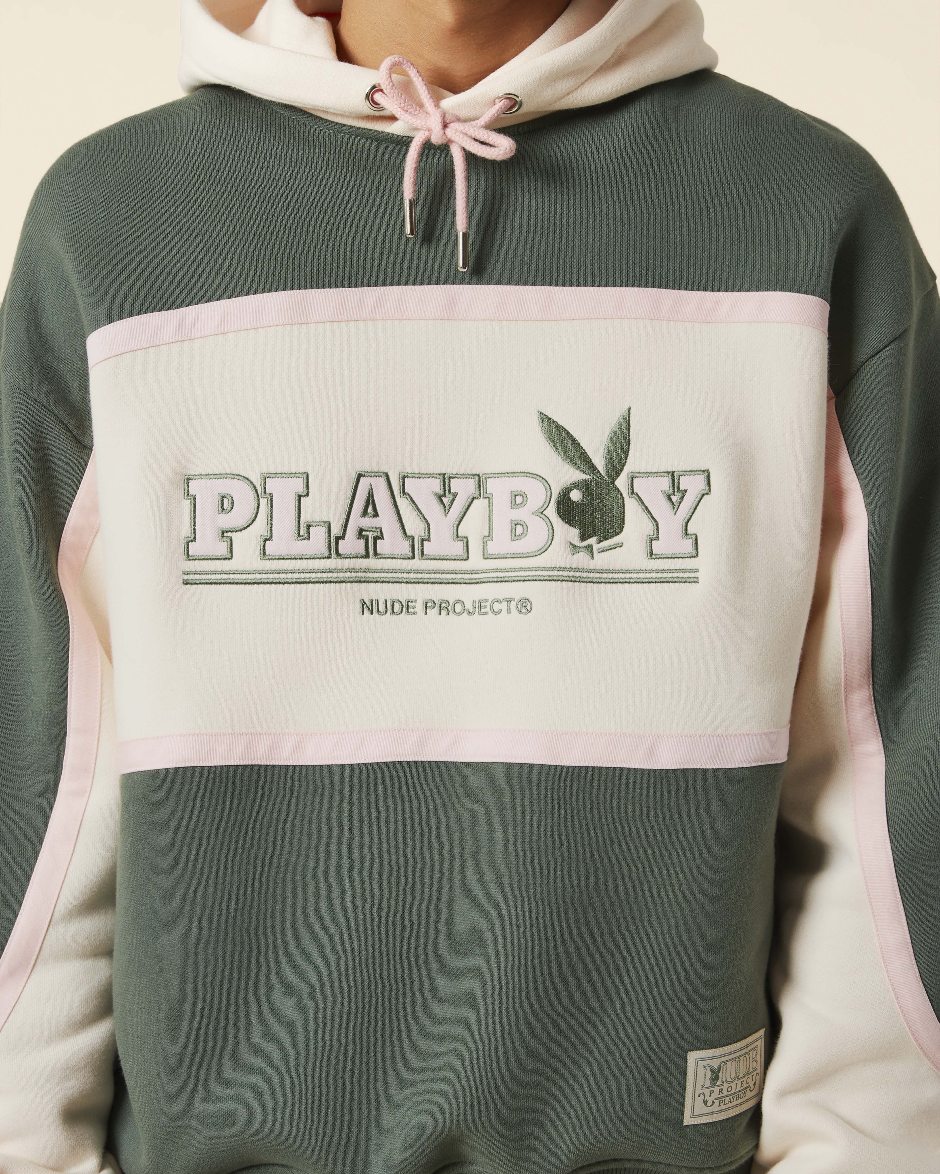 PALAZZO HOODIE GREEN PINK sold by Nude Project product image thumbnail 5