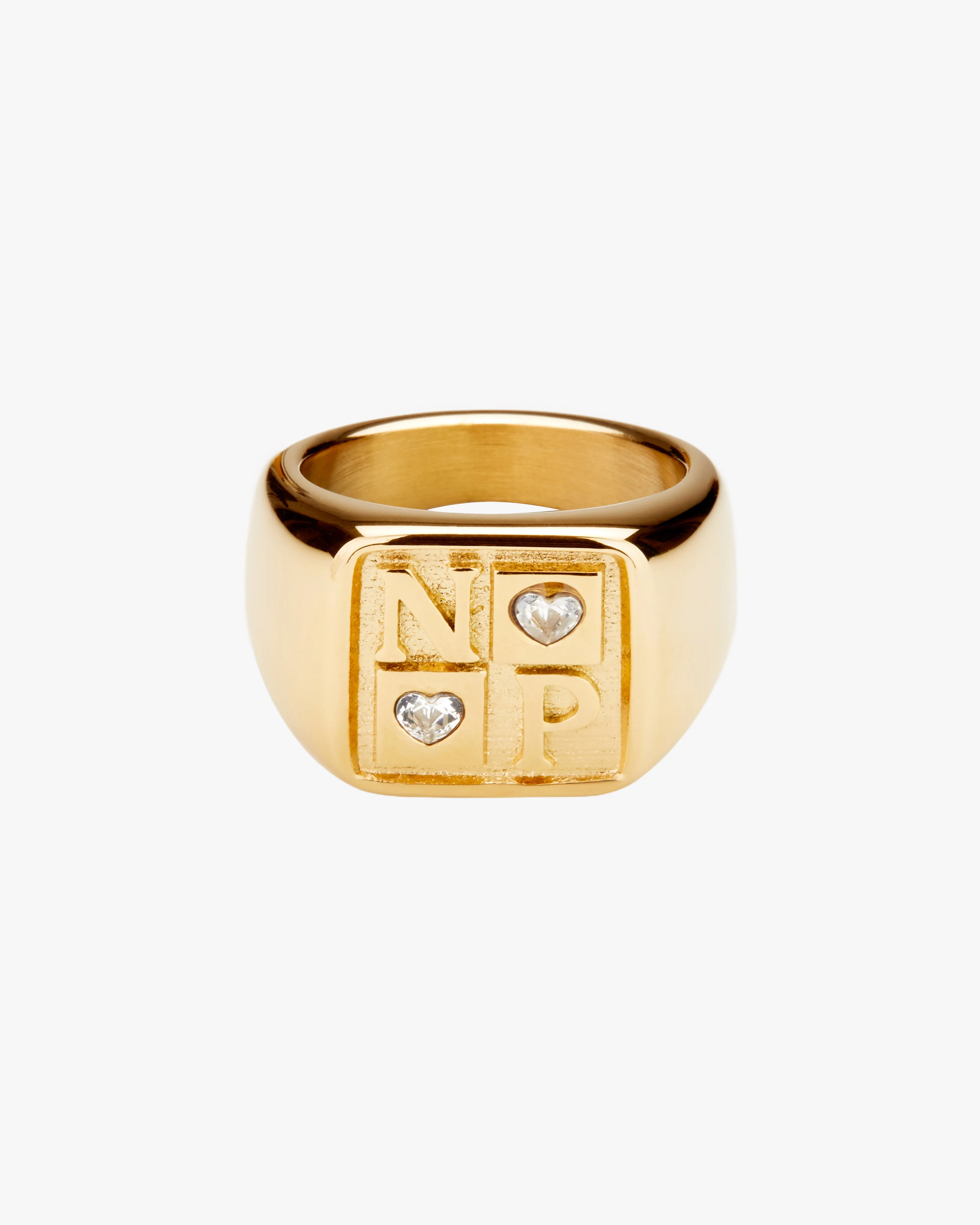 Chess Ring Gold sold by Nude Project