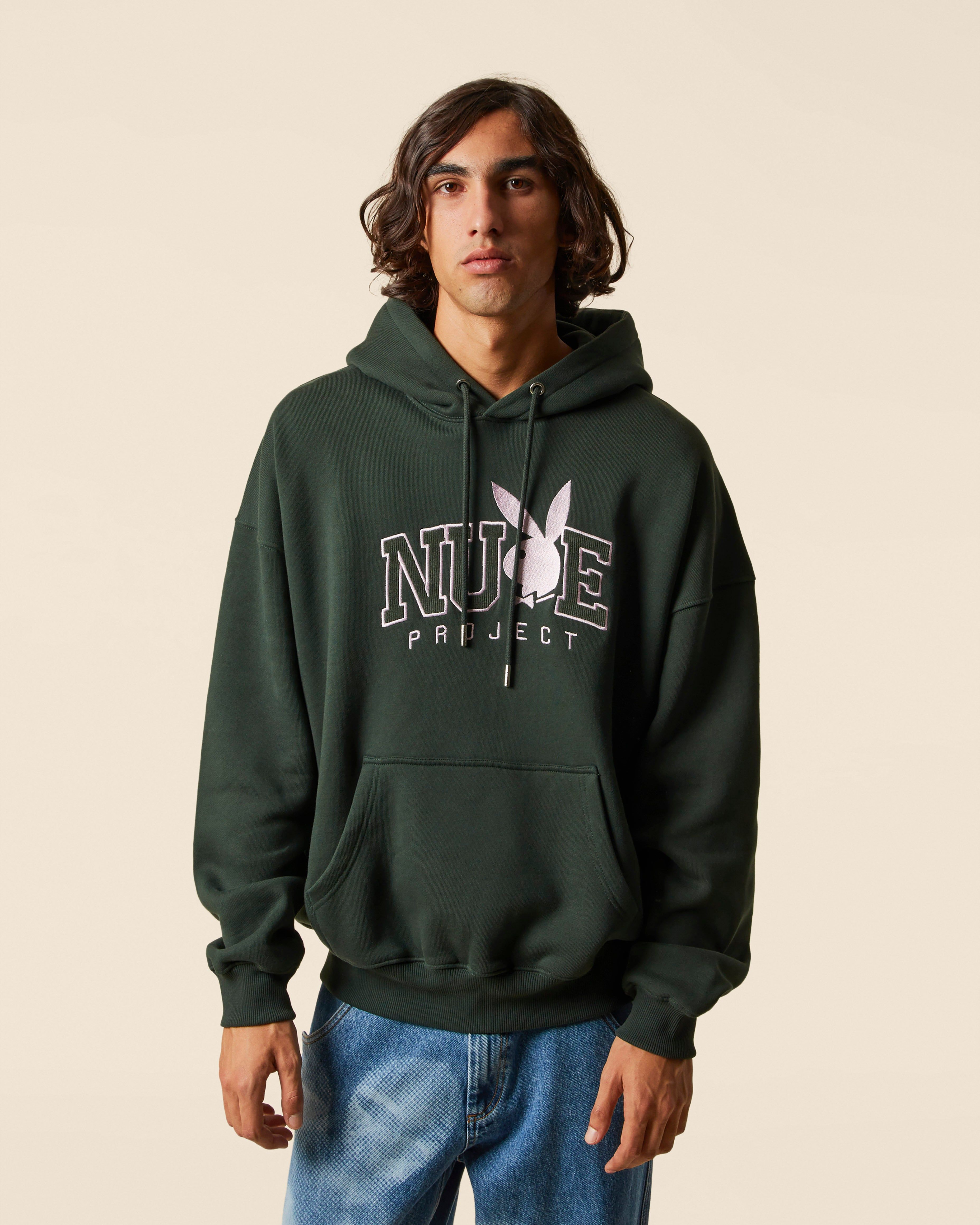 PLAYBOY VARSITY HOOD FOREST GREEN sold by Nude Project product image thumbnail 3