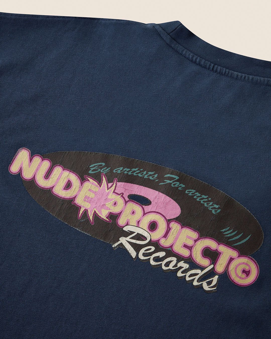 RECORDS TEE NAVY sold by Nude Project product image thumbnail 4
