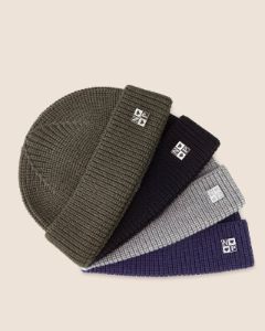 FISHERMAN BEANIE WITH PIN BLACK sold by Nude Project