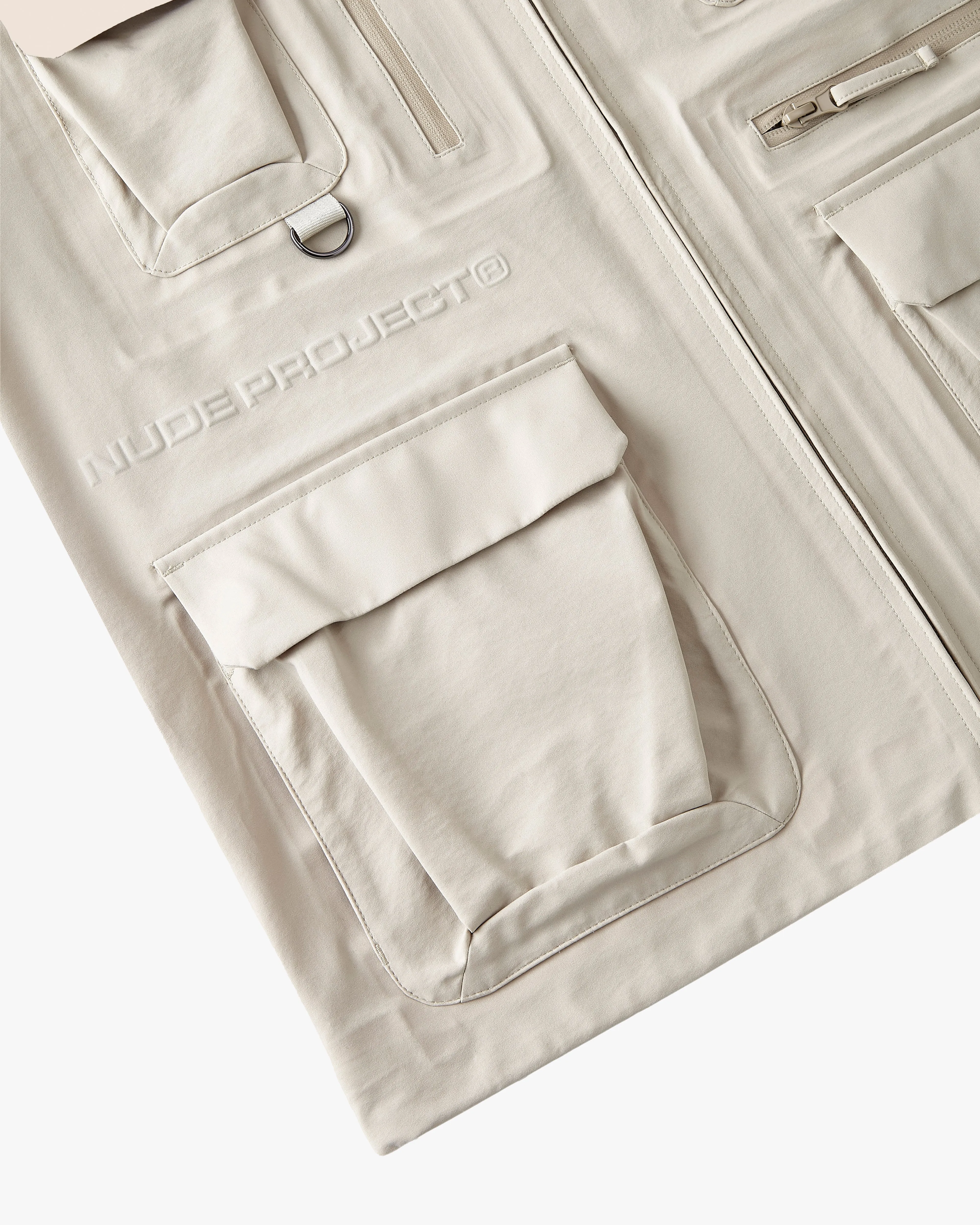 SOFT SHELL BOXY JACKET BEIGE sold by Nude Project product image thumbnail 4