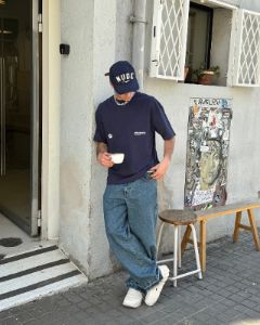 OLD SPORT TEE NAVY sold by Nude Project