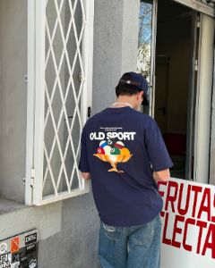 OLD SPORT TEE NAVY sold by Nude Project