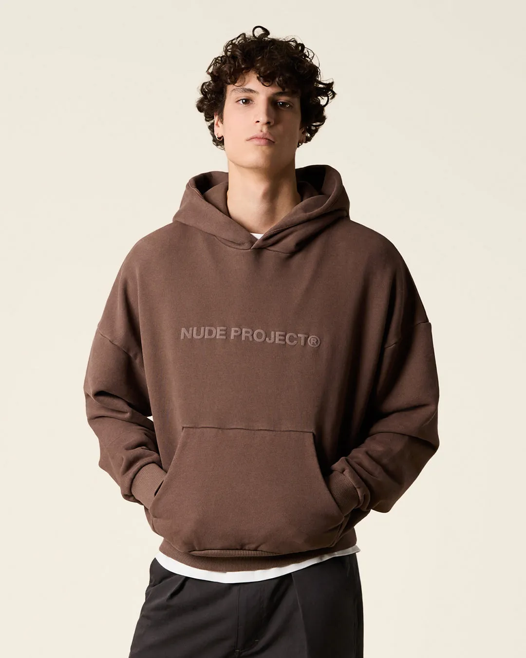 BOXY HOOD WASHED BROWN sold by Nude Project product image thumbnail 4