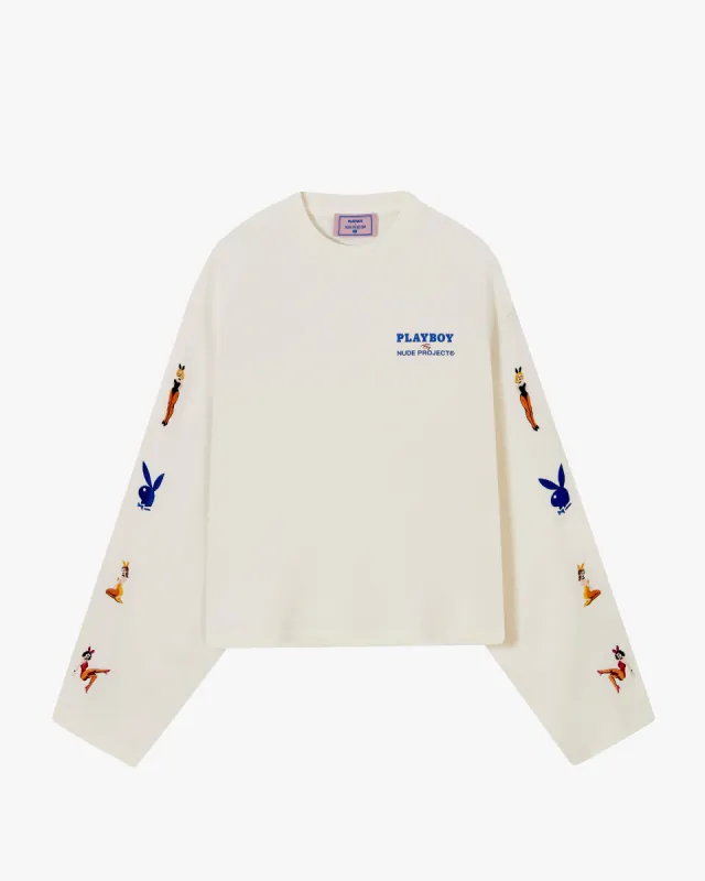 PLAYFUL LONG-SLEEVE TEE MARSHMALLOW sold by Nude Project