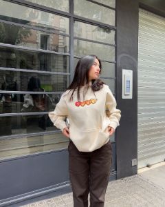 KISS YOUR HOMIES HOOD BEIGE sold by Nude Project