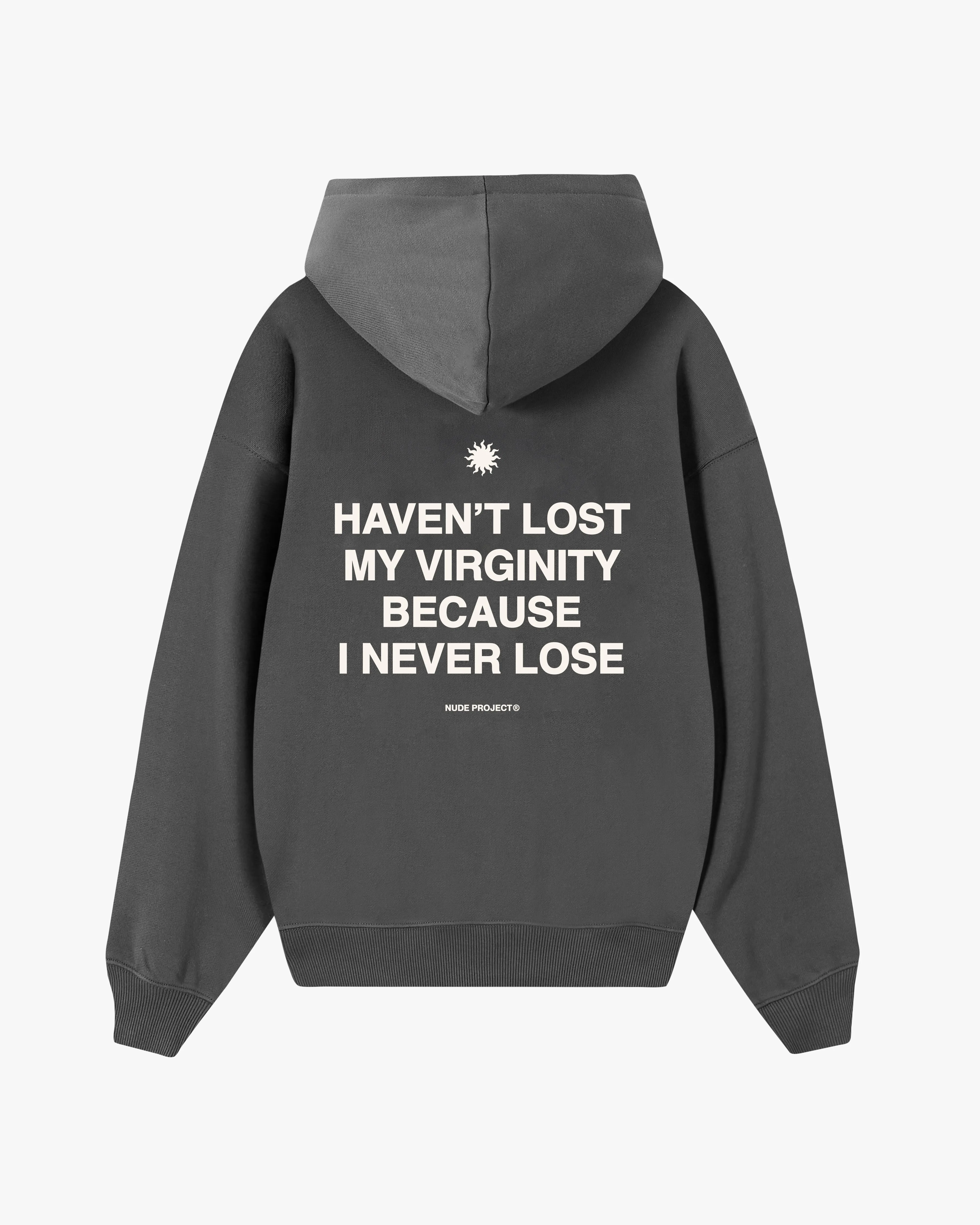 Virginity Hoodie Ash sold by Nude Project