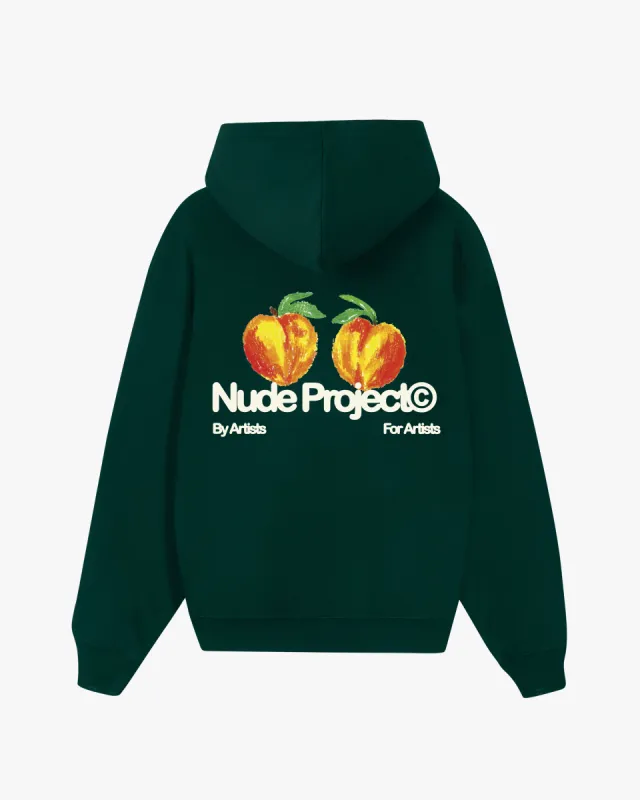 Pessego Hoodie Green sold by Nude Project