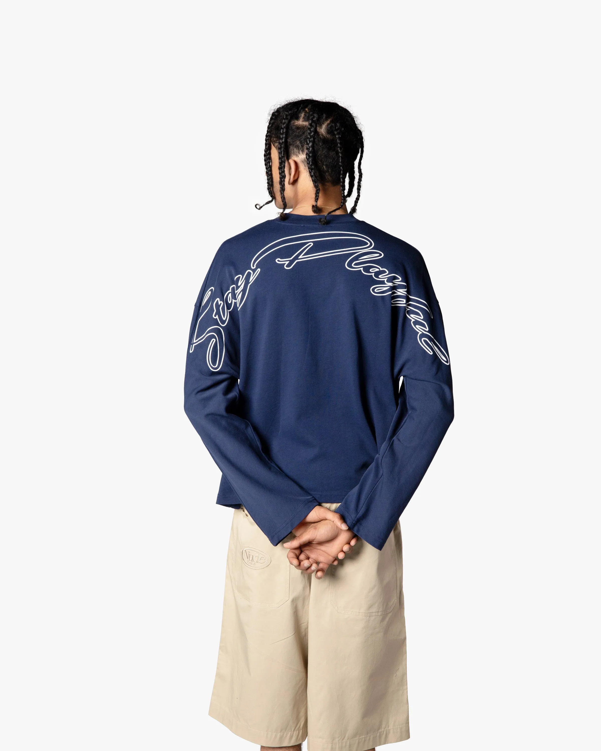 PLAYFUL LONG-SLEEVE TEE NAVY sold by Nude Project product image thumbnail 5