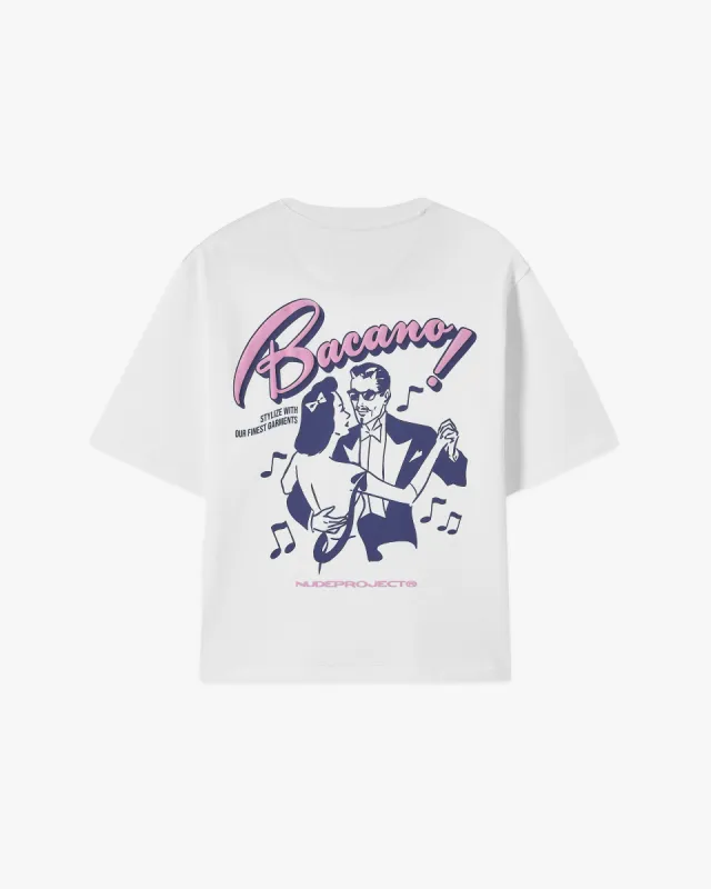BACANO CROPPED TEE WHITE made by Nude Project