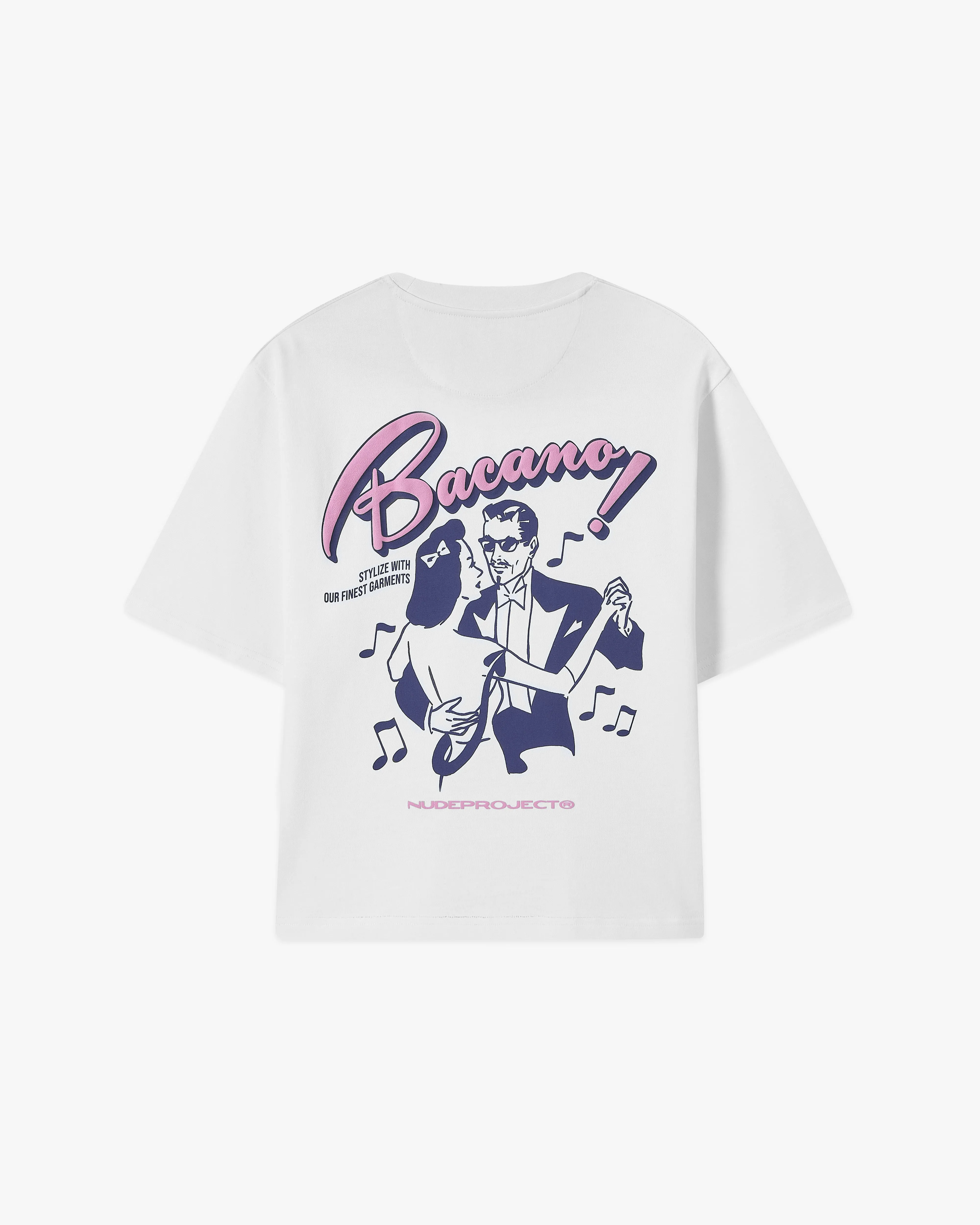 BACANO CROPPED TEE WHITE sold by Nude Project
