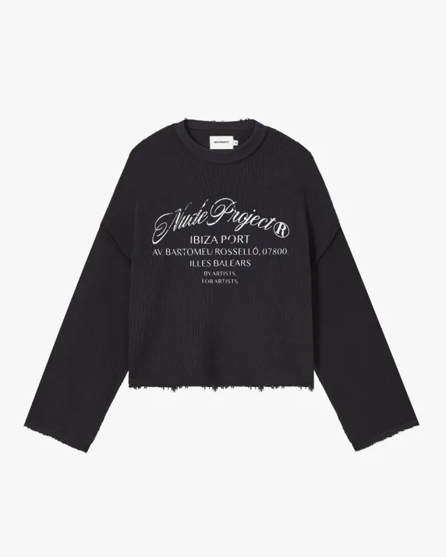 IBIZA CREWNECK BLACK sold by Nude Project