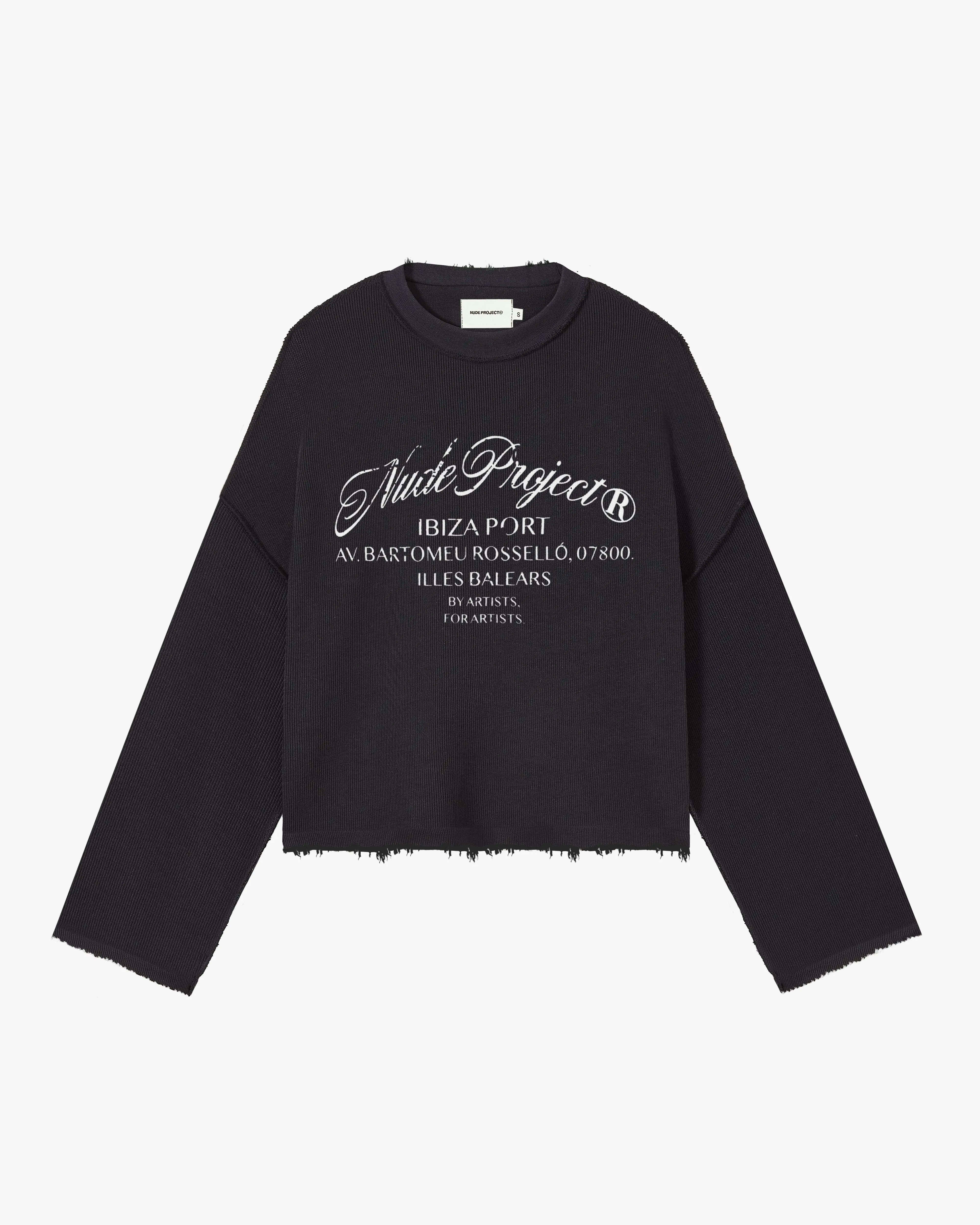 IBIZA CREWNECK BLACK sold by Nude Project