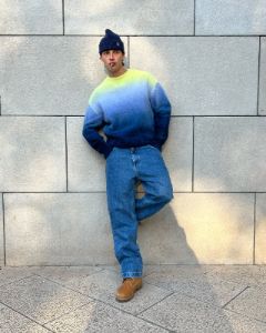 GRADIENT COZY SWEATER BLUE sold by Nude Project